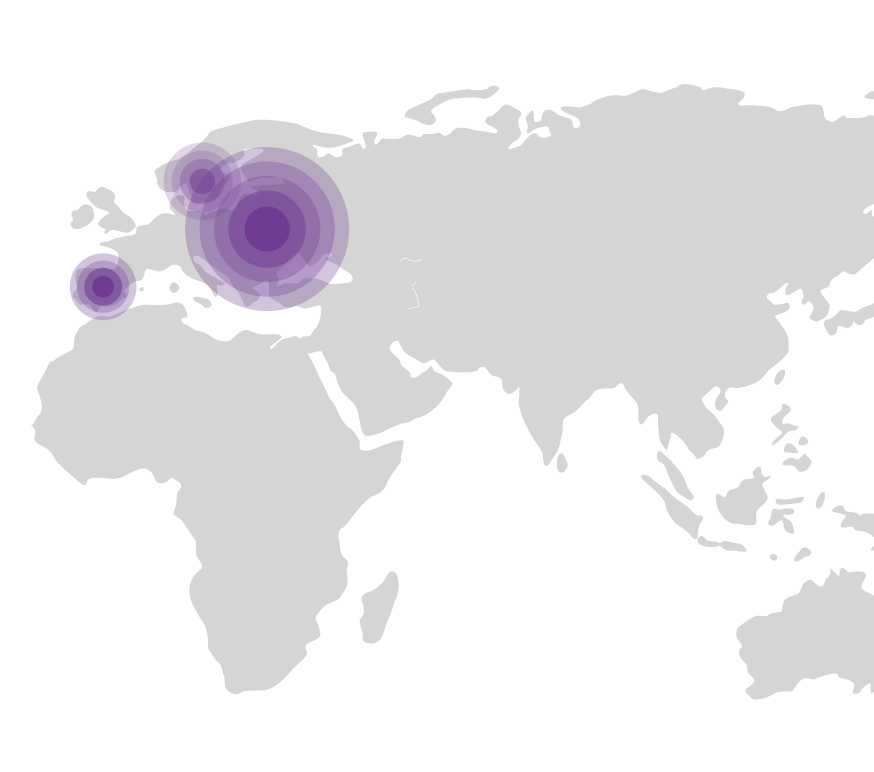 An illustration of how a customer's haplogroup is derived from genetic variants unique to groups in different parts of the world